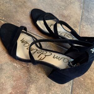 Black Strappy Heeled Sandals